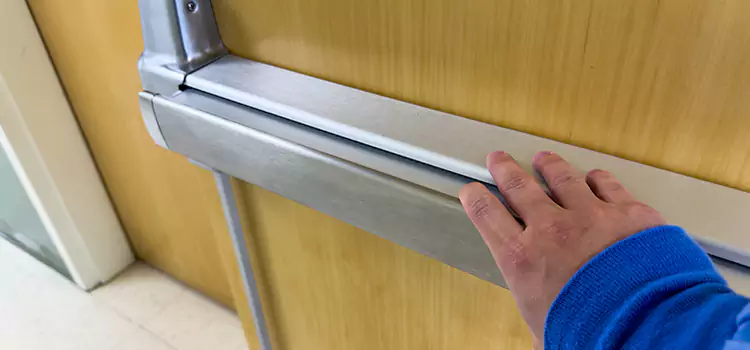 Installing a Push Bar on a Door Niles